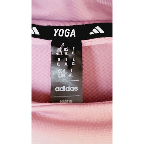 NWT Adidas Yoga Training Pink Hooded Sweatshirt - Size XL - Picture 5 of 7